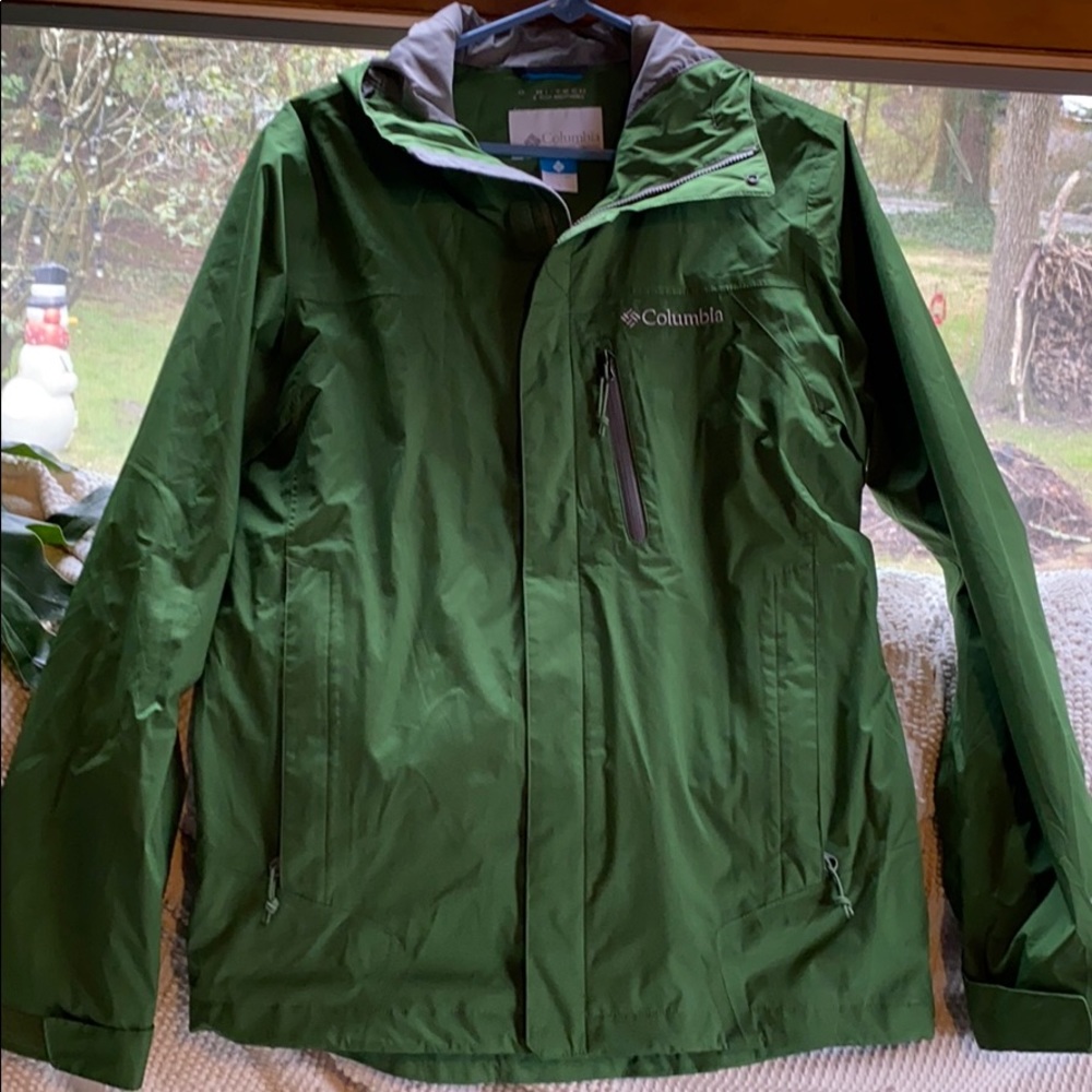 Waterproof breathable Columbia jacket